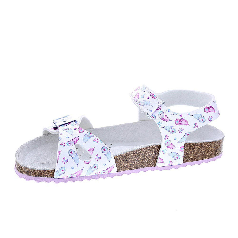 Sandalias Geox zapatos Niña modelo Adriel Plata 