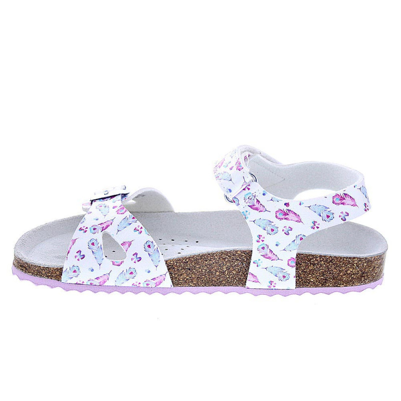 Sandalias Geox zapatos Niña modelo Adriel Plata 