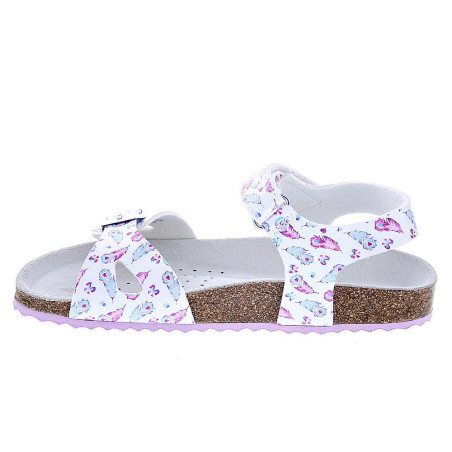 Sandalias Geox zapatos Niña modelo Adriel Plata 