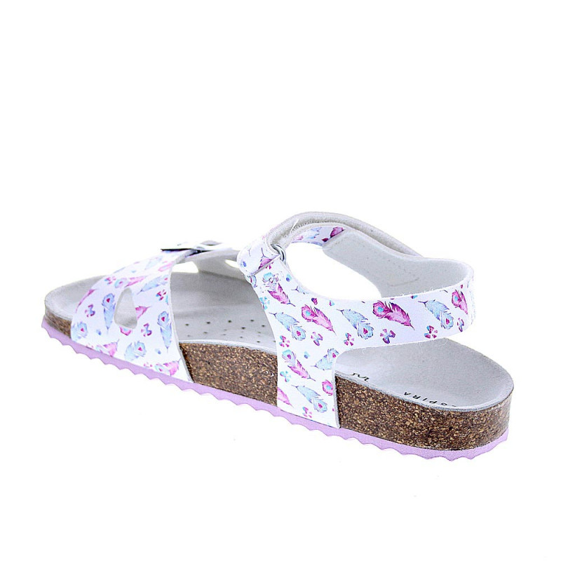 Sandalias Geox zapatos Niña modelo Adriel Plata 