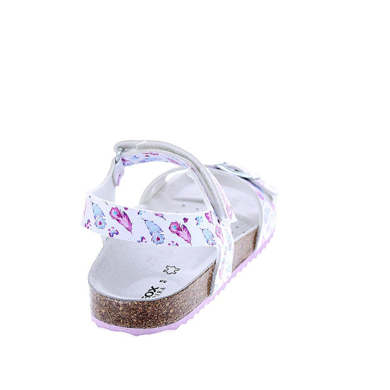 Sandalias Geox zapatos Niña modelo Adriel Plata 