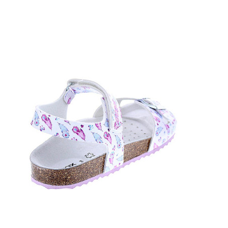 Sandalias Geox zapatos Niña modelo Adriel Plata 