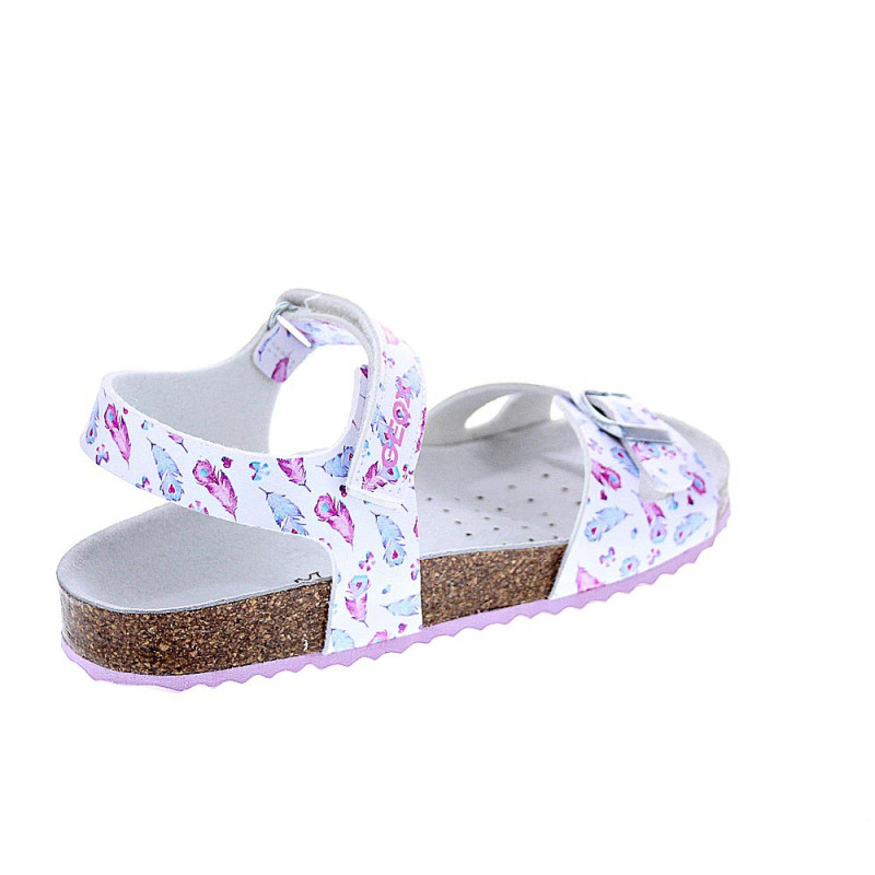Sandalias Geox zapatos Niña modelo Adriel Plata 