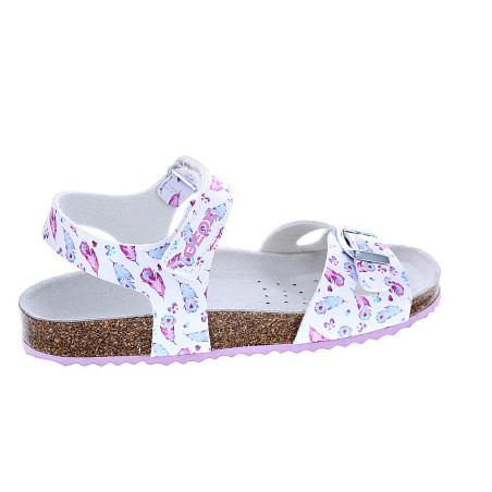 Sandalias Geox zapatos Niña modelo Adriel Plata 