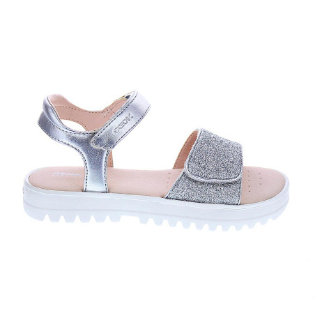 Sandalias Geox zapatos Niña modelo Coralie Plata 