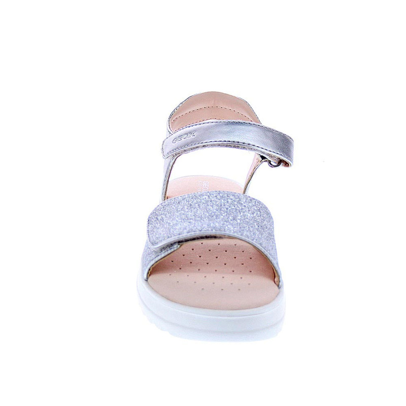 Sandalias Geox zapatos Niña modelo Coralie Plata 