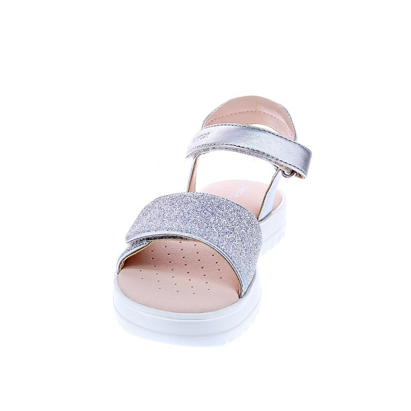 Sandalias Geox zapatos Niña modelo Coralie Plata 