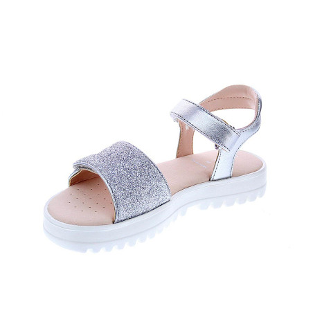 Sandalias Geox zapatos Niña modelo Coralie Plata 