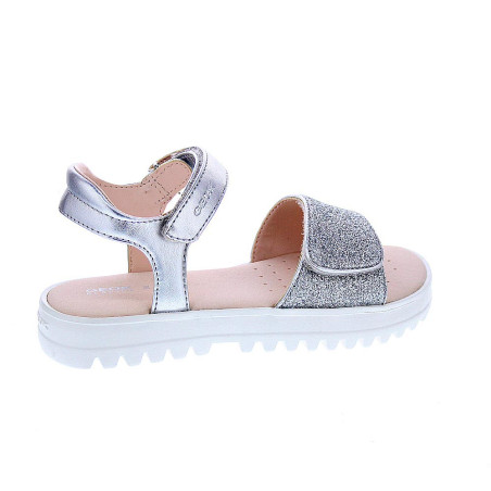 Sandalias Geox zapatos Niña modelo Coralie Plata 
