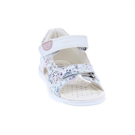 Sandalias Geox zapatos Niña modelo Macchia Blanco 