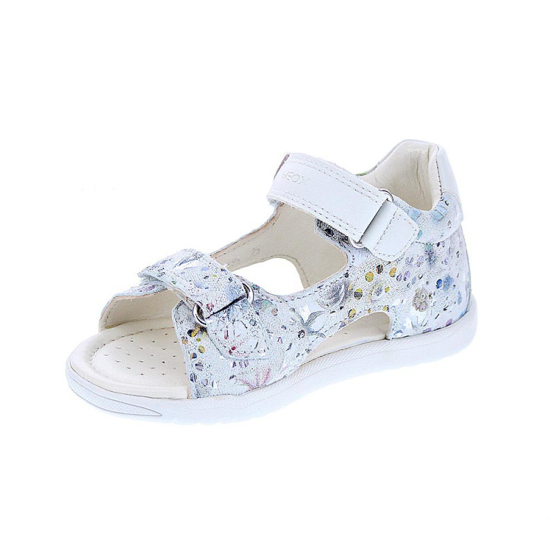 Sandalias Geox zapatos Niña modelo Macchia Blanco 
