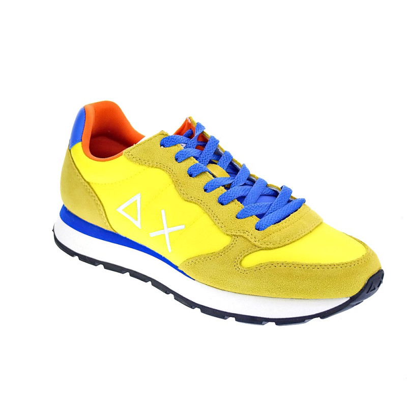 Zapatillas Sun68 AX zapatos Hombre modelo Tom Solid Azul 