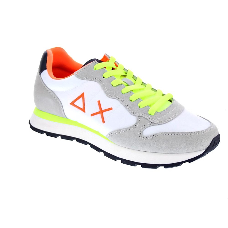 Zapatillas Sun68 AX zapatos Hombre modelo Tom Solid Blanco 