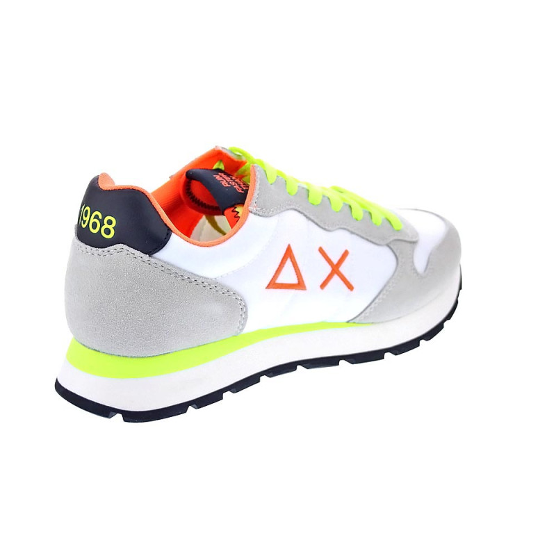 Zapatillas Sun68 AX zapatos Hombre modelo Tom Solid Blanco 