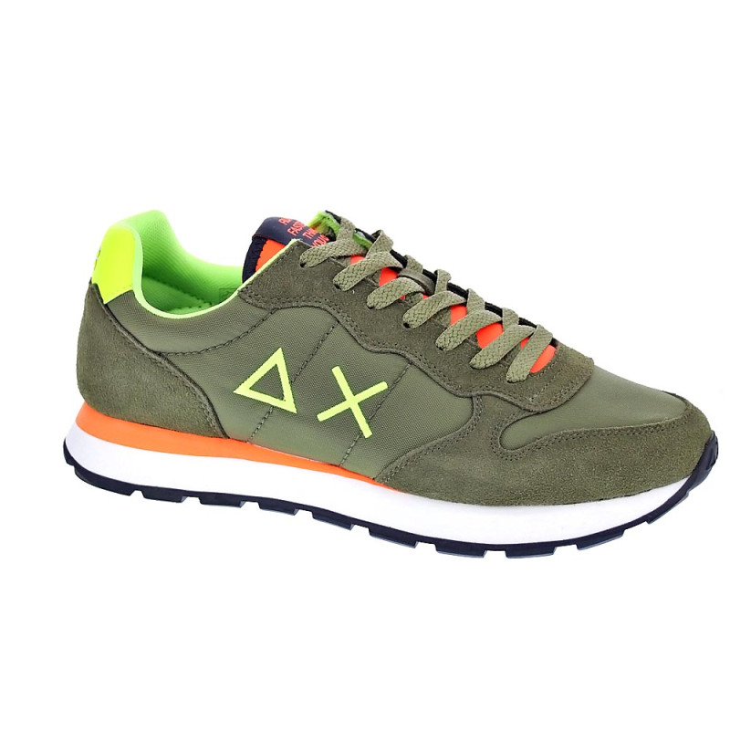 Zapatillas Sun68 AX zapatos Hombre modelo Tom Solid Verde 