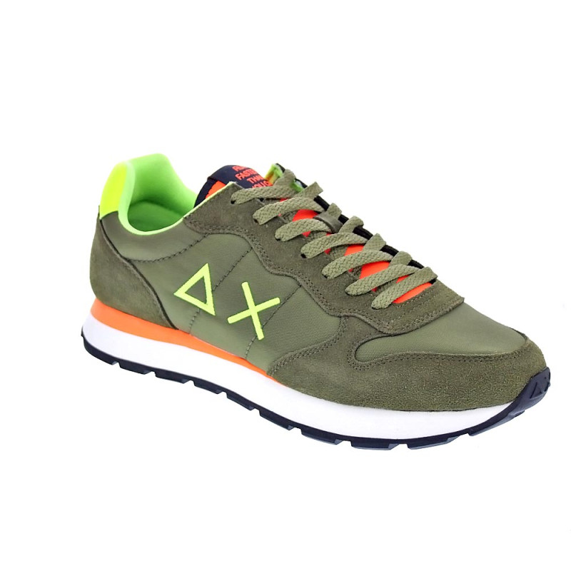 Zapatillas Sun68 AX zapatos Hombre modelo Tom Solid Verde 