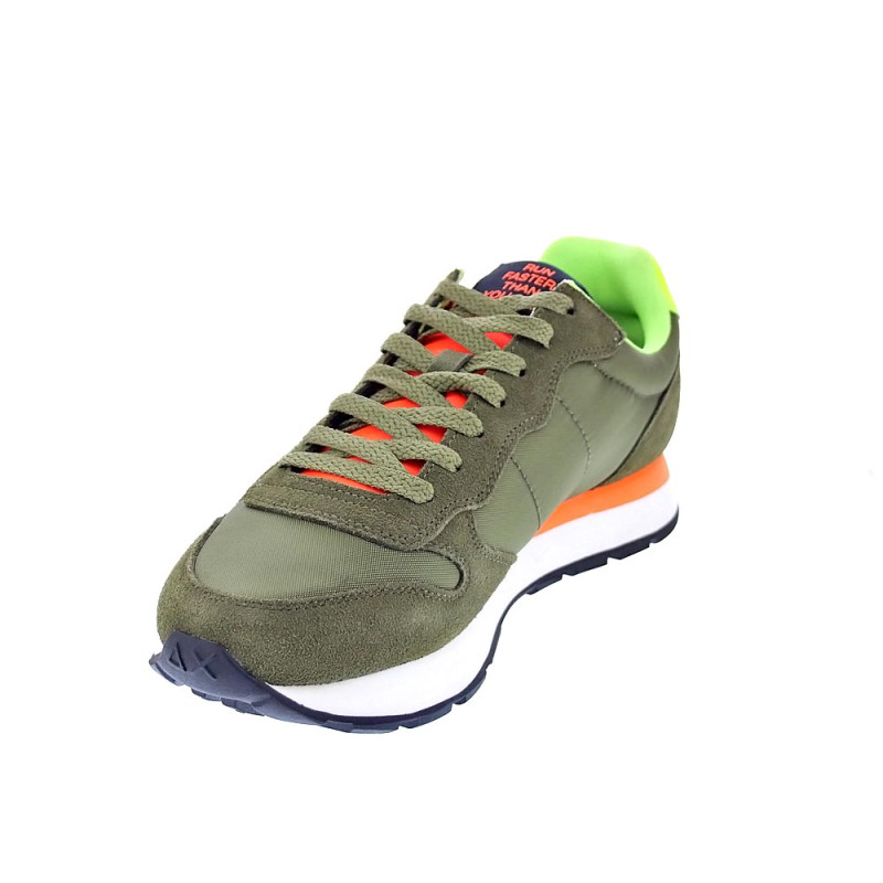 Zapatillas Sun68 AX zapatos Hombre modelo Tom Solid Verde 