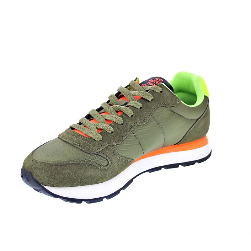 Zapatillas Sun68 AX zapatos Hombre modelo Tom Solid Verde 