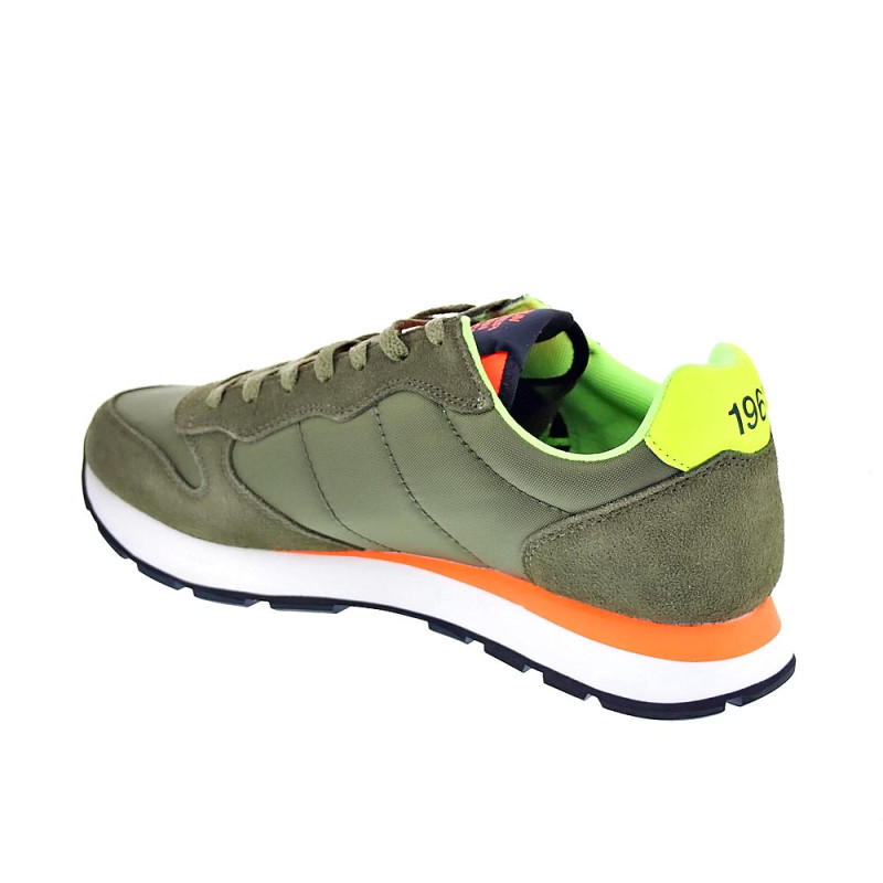 Zapatillas Sun68 AX zapatos Hombre modelo Tom Solid Verde 