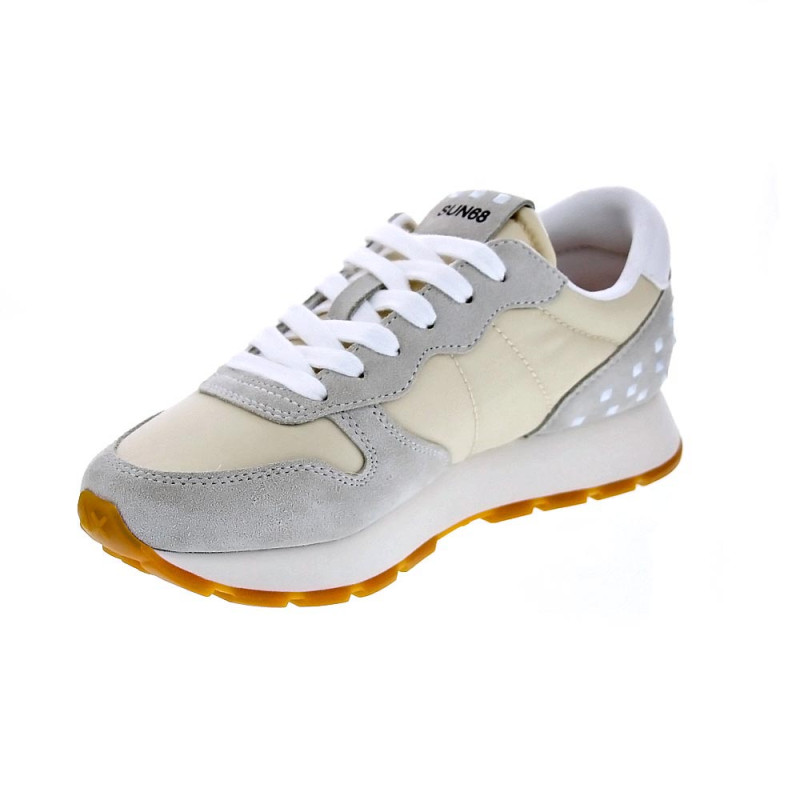 Zapatillas Sun68 AX zapatos Mujer modelo Ally Studs Blanco 