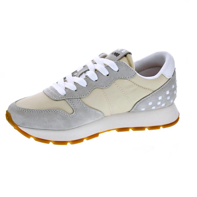 Zapatillas Sun68 AX zapatos Mujer modelo Ally Studs Blanco 