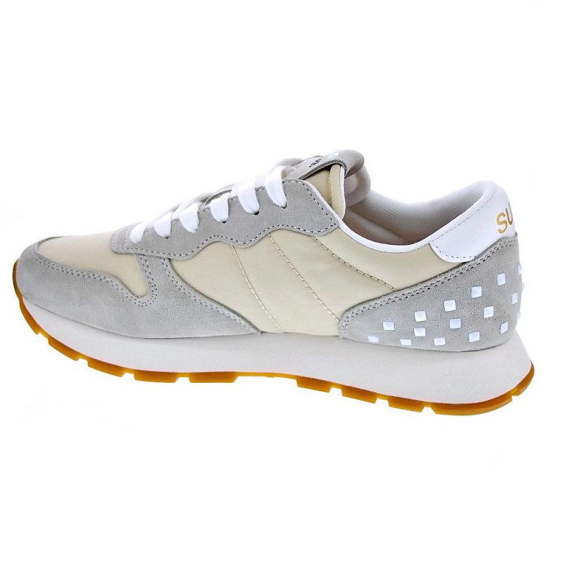 Zapatillas Sun68 AX zapatos Mujer modelo Ally Studs Blanco 