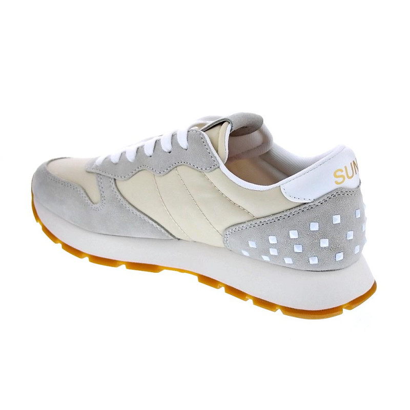 Zapatillas Sun68 AX zapatos Mujer modelo Ally Studs Blanco 