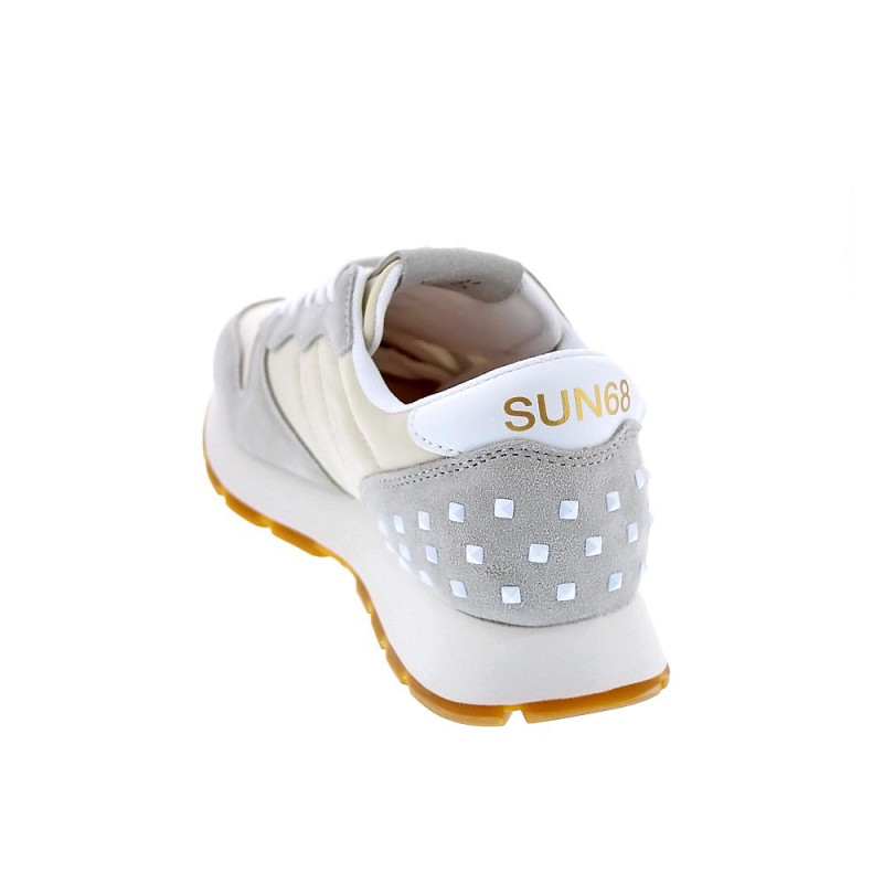 Zapatillas Sun68 AX zapatos Mujer modelo Ally Studs Blanco 