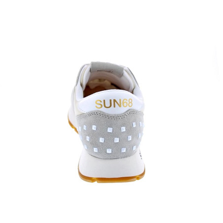 Zapatillas Sun68 AX zapatos Mujer modelo Ally Studs Blanco 