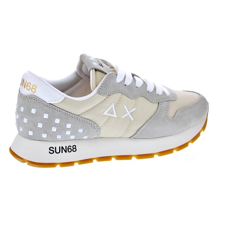Zapatillas Sun68 AX zapatos Mujer modelo Ally Studs Blanco 