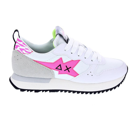 Zapatillas Sun68 AX zapatos Mujer modelo Stargirl Transparent Blanco 