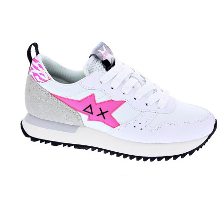 Zapatillas Sun68 AX zapatos Mujer modelo Stargirl Transparent Blanco 