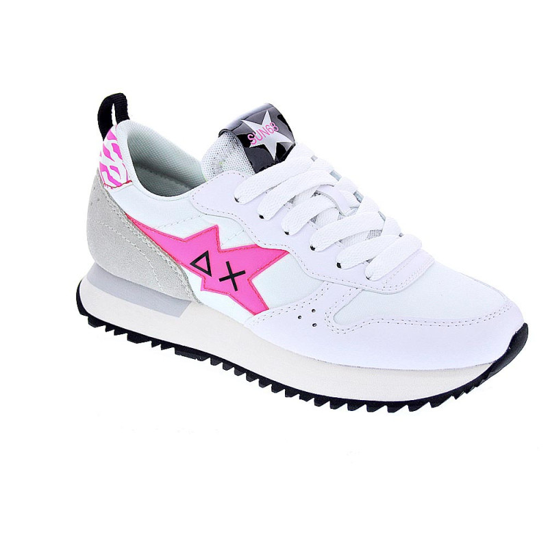 Zapatillas Sun68 AX zapatos Mujer modelo Stargirl Transparent Blanco 