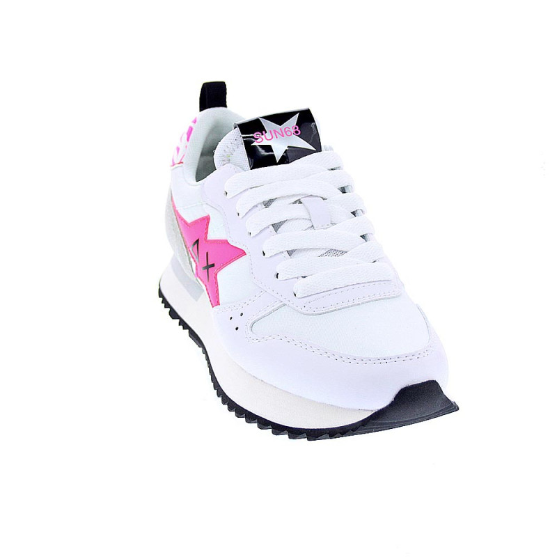 Zapatillas Sun68 AX zapatos Mujer modelo Stargirl Transparent Blanco 