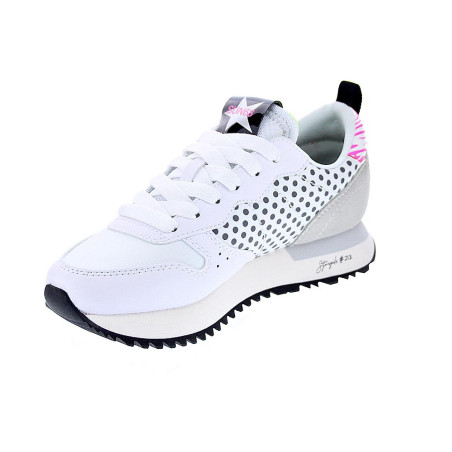 Zapatillas Sun68 AX zapatos Mujer modelo Stargirl Transparent Blanco 