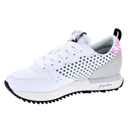 Zapatillas Sun68 AX zapatos Mujer modelo Stargirl Transparent Blanco 