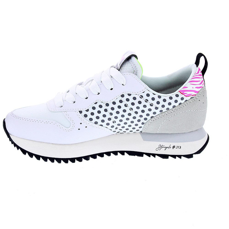 Zapatillas Sun68 AX zapatos Mujer modelo Stargirl Transparent Blanco 