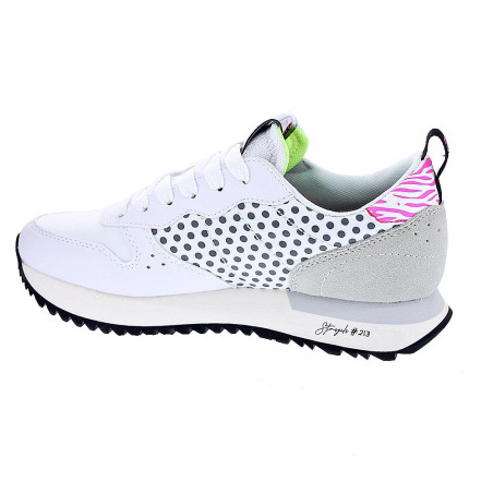 Zapatillas Sun68 AX zapatos Mujer modelo Stargirl Transparent Blanco 