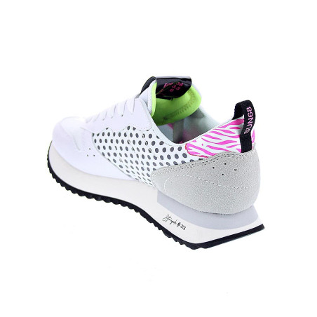 Zapatillas Sun68 AX zapatos Mujer modelo Stargirl Transparent Blanco 