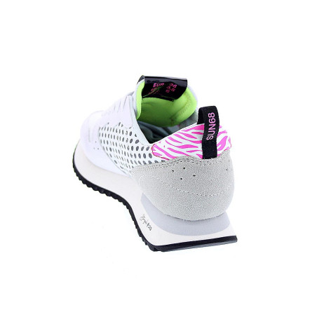 Zapatillas Sun68 AX zapatos Mujer modelo Stargirl Transparent Blanco 