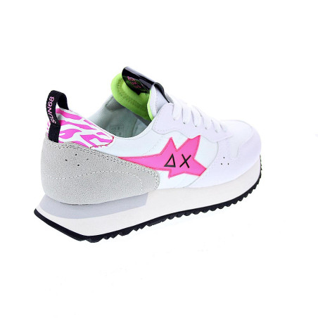 Zapatillas Sun68 AX zapatos Mujer modelo Stargirl Transparent Blanco 