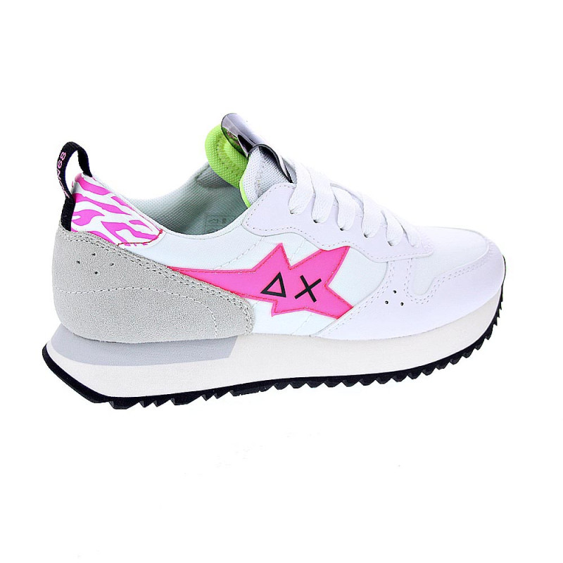 Zapatillas Sun68 AX zapatos Mujer modelo Stargirl Transparent Blanco 