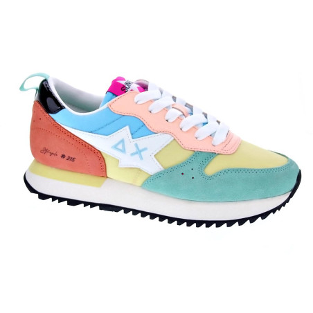 Zapatillas Sun68 AX zapatos Mujer modelo Stargirl Transparent Blanco 