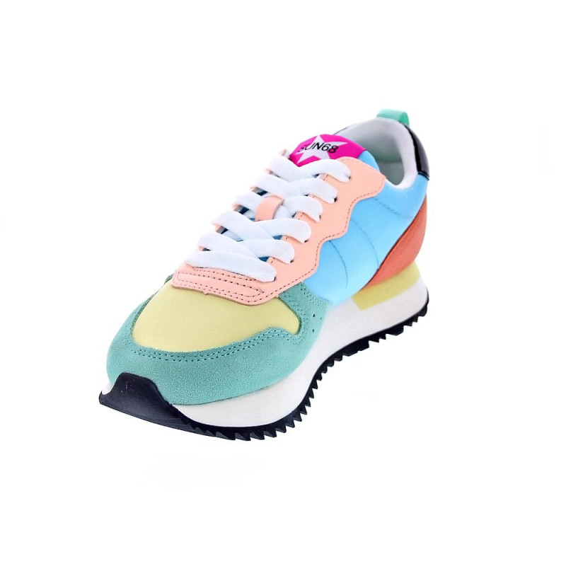 Zapatillas Sun68 AX zapatos Mujer modelo Stargirl Transparent Blanco 