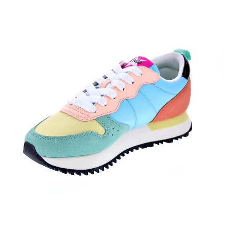 Zapatillas Sun68 AX zapatos Mujer modelo Stargirl Transparent Blanco 