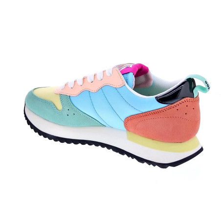 Zapatillas Sun68 AX zapatos Mujer modelo Stargirl Transparent Blanco 