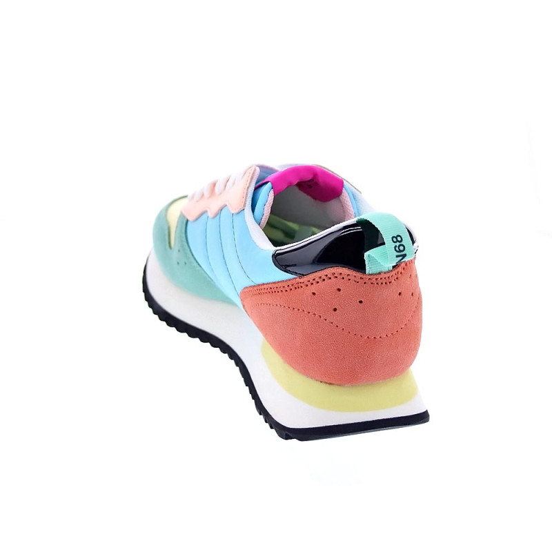 Zapatillas Sun68 AX zapatos Mujer modelo Stargirl Transparent Blanco 