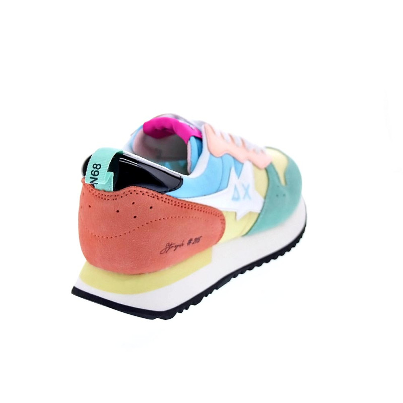 Zapatillas Sun68 AX zapatos Mujer modelo Stargirl Transparent Blanco 