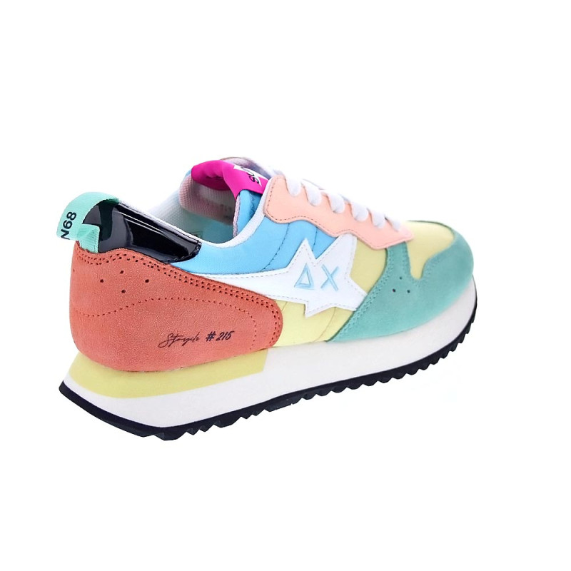 Zapatillas Sun68 AX zapatos Mujer modelo Stargirl Transparent Blanco 