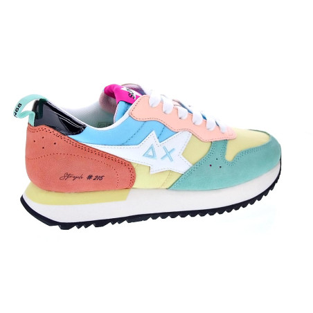 Zapatillas Sun68 AX zapatos Mujer modelo Stargirl Transparent Blanco 